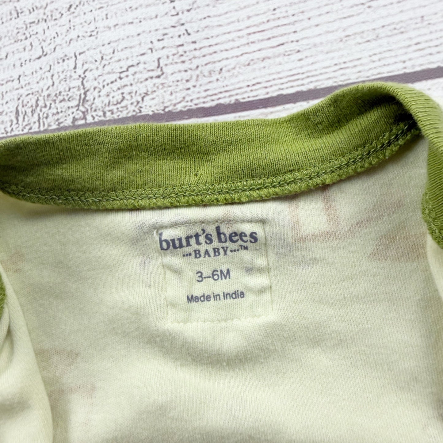 Burt's Bees Baby Organic Cotton Footed Sleeper Doghouse Print 3-6 Months