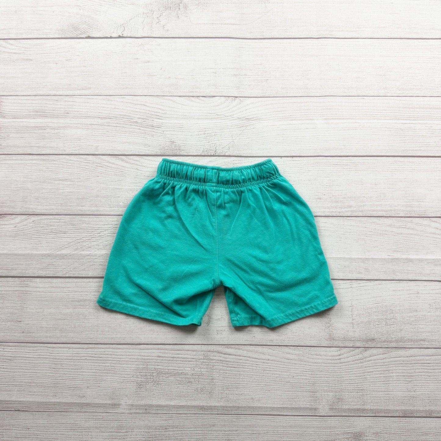 Cat & Jack Boys Teal Elastic Waist Cotton Shorts Lightweight Casual XS 4-5