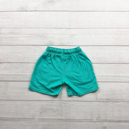 Cat & Jack Boys Teal Elastic Waist Cotton Shorts Lightweight Casual XS 4-5