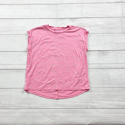 Rockets Of Awesome Girls Pink Star Print High Low T Shirt 8