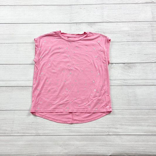 Rockets Of Awesome Girls Pink Star Print High Low T Shirt 8