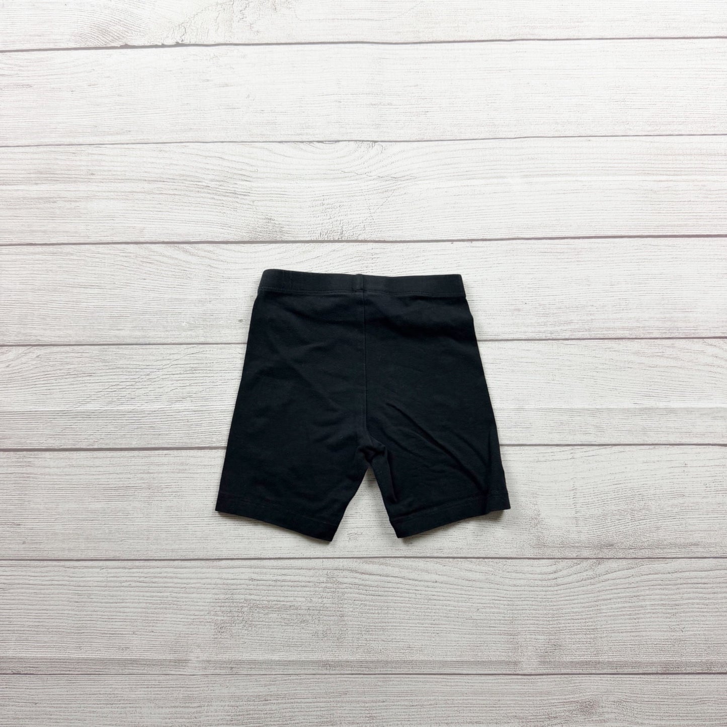 Wonder Nation Girls Black Bike Shorts Elastic Waist Stretch Fit S 6 6X