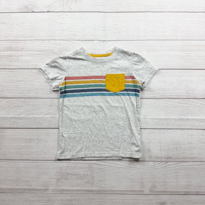 Cat & Jack Toddler Boys Short Sleeve Gray Striped Pocket Tee 3T