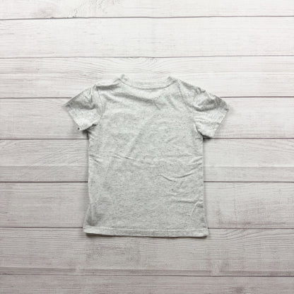 Cat & Jack Toddler Boys Short Sleeve Gray Striped Pocket Tee 3T