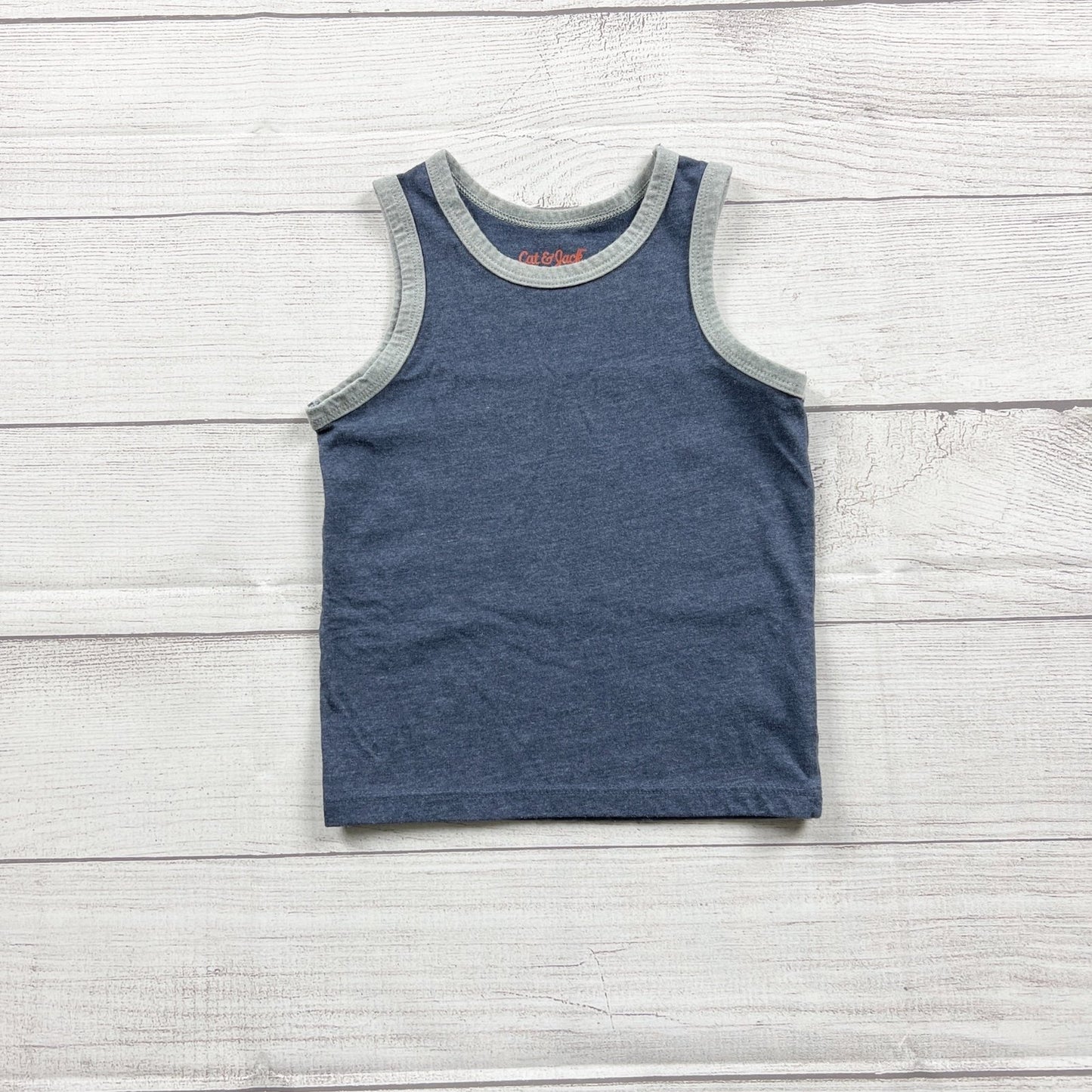Cat & Jack Blue Tank Top Lightweight Sleeveless Toddler Shirt 12-18 Months