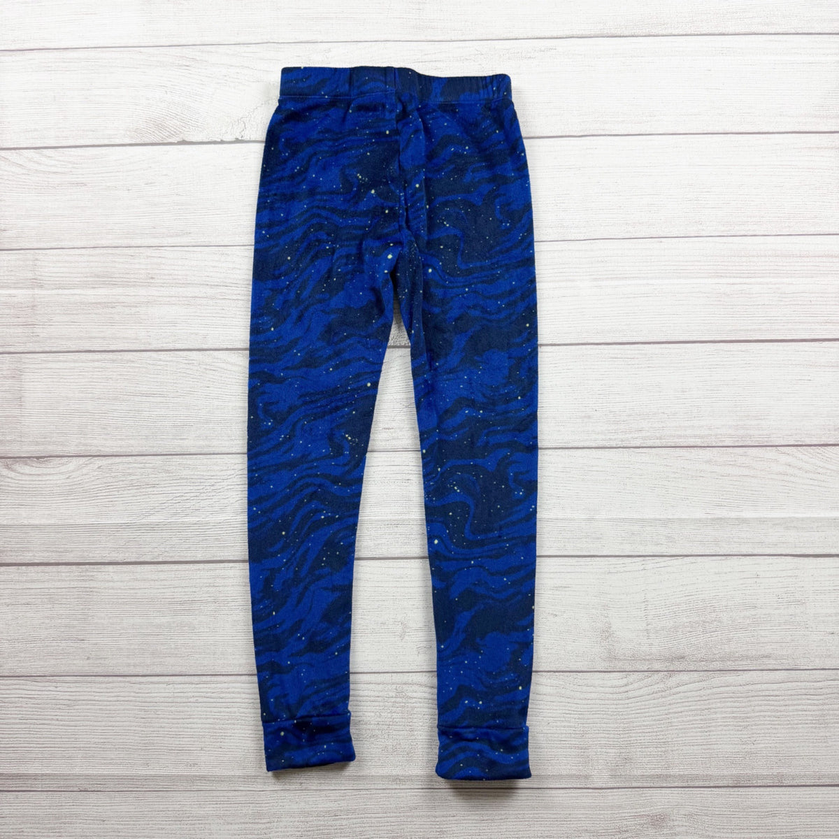 Cat & Jack Blue Starry Print Snuggly Soft Pajama Set Long Sleeve Pants 8
