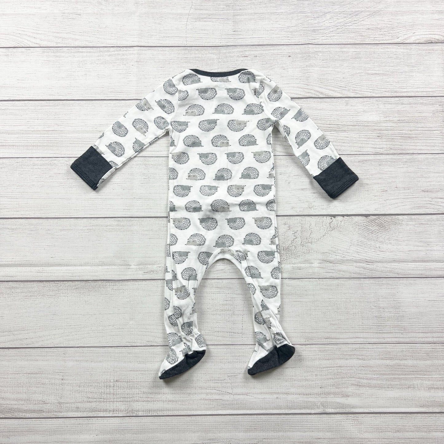 Cloud Island Baby Sleepers Dot Hedgehog Footed Pajamas 2-Pack 6-9 Months