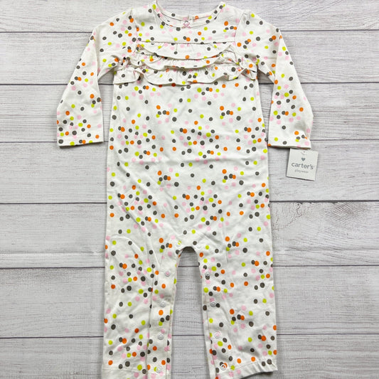 Carter’s Toddler Girl Polka Dot Jumpsuit Confetti One Piece NWT 18-24 Months