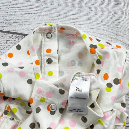 Carter’s Toddler Girl Polka Dot Jumpsuit Confetti One Piece NWT 18-24 Months