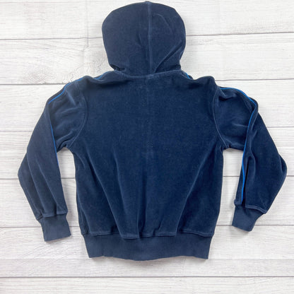 Nike Boys Zip Up Hoodie Navy Blue Terry Cloth Full Zip Sweatshirt Jacket 7