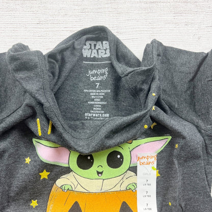 Star Wars Jumping Beans Girls Long Sleeve Halloween T-Shirt Pumpkin NWT 7