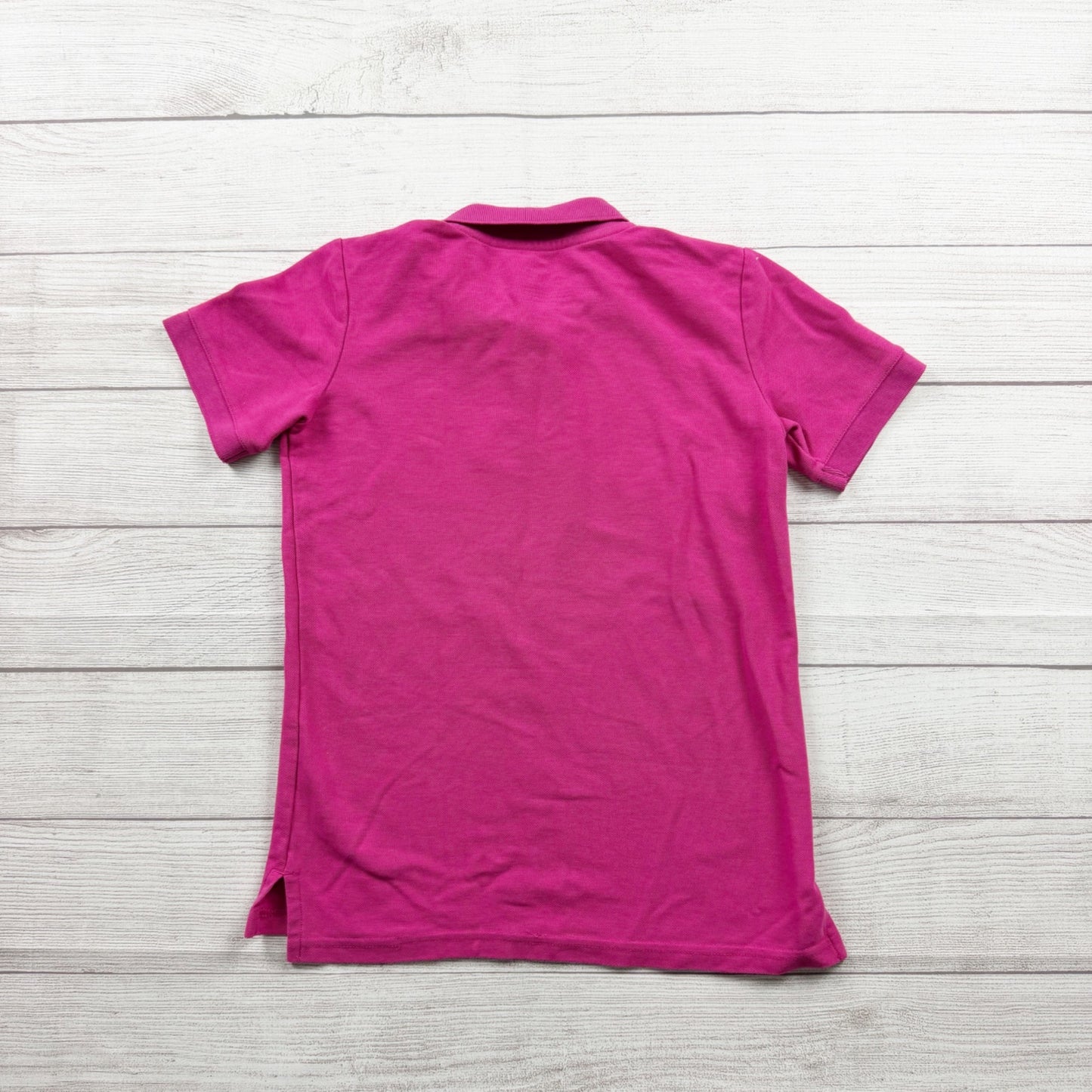 Primary Kids Pink Polo Shirt Short Sleeve Collared Top 12