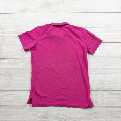 Primary Kids Pink Polo Shirt Short Sleeve Collared Top 12