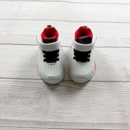 AND1 Kids Toddler White Black Red Basketball Sneakers Slip On Strap Shoes 5