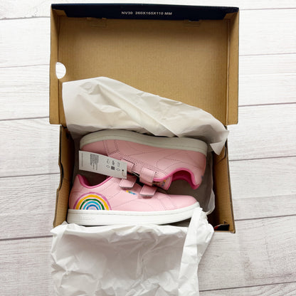 Reebok Royal Kids Rainbow Sneakers Pink Hook & Loop Youth NWT 1