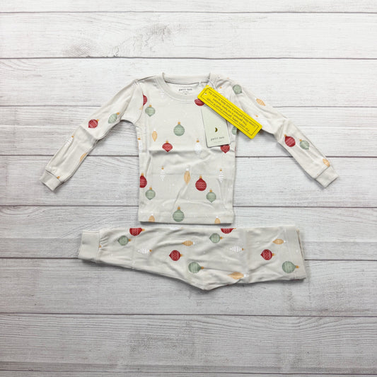 Petit Lem Holiday Print 2 Piece Pajama Set Christmas Ornament NWT 12-18 Months