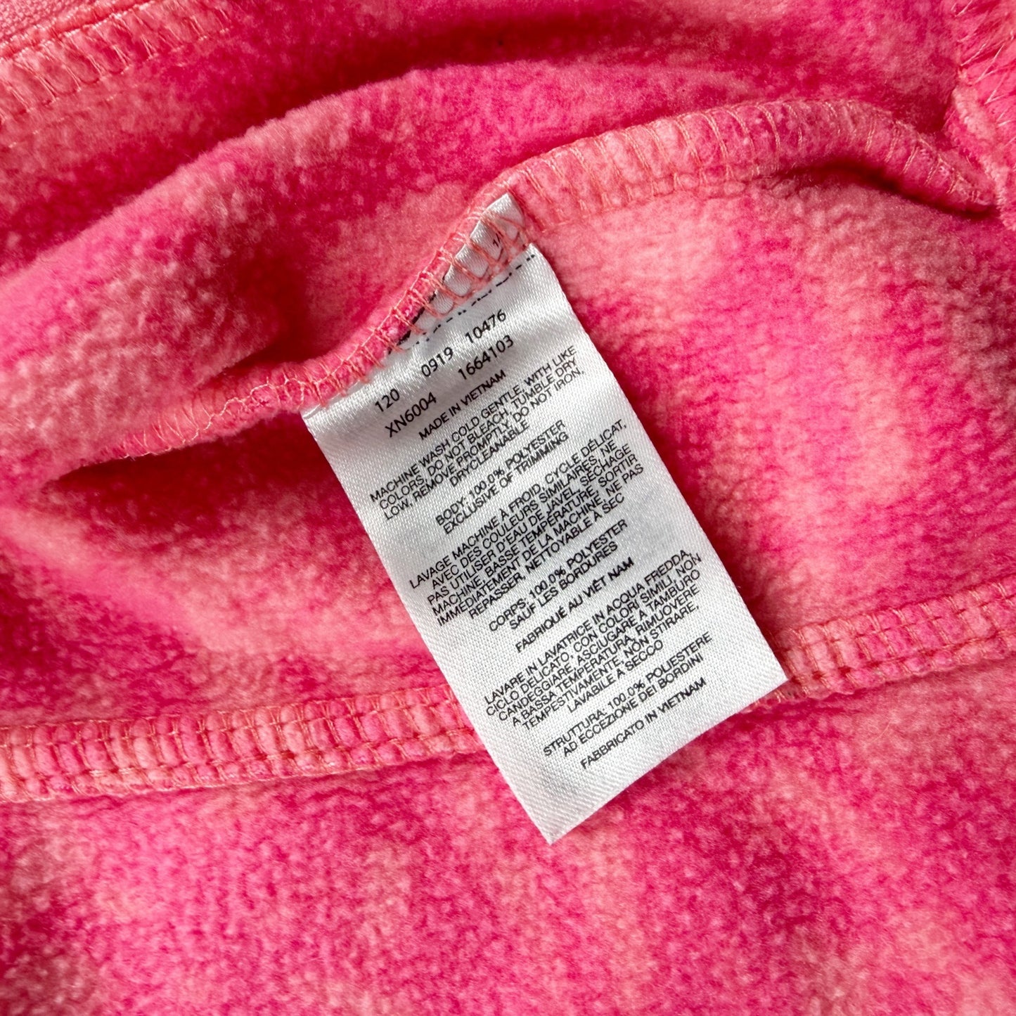 Columbia Baby Girl Pink Fleece Jacket Full Zip Outerwear 12-18 Months