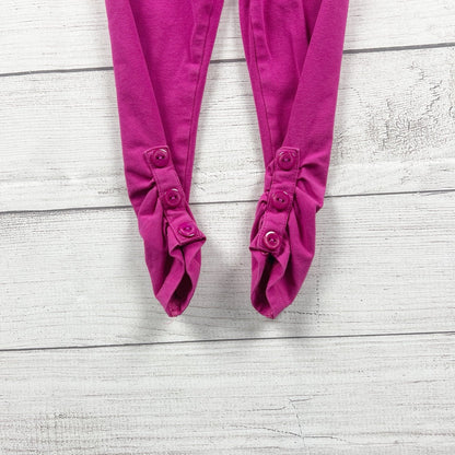 Southern Style Girls Leggings Pink Ruched Button Cuff Stretch Pants 2T