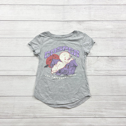 Casper The Friendly Ghost Gray Graphic Tee Short Sleeve M 7-8