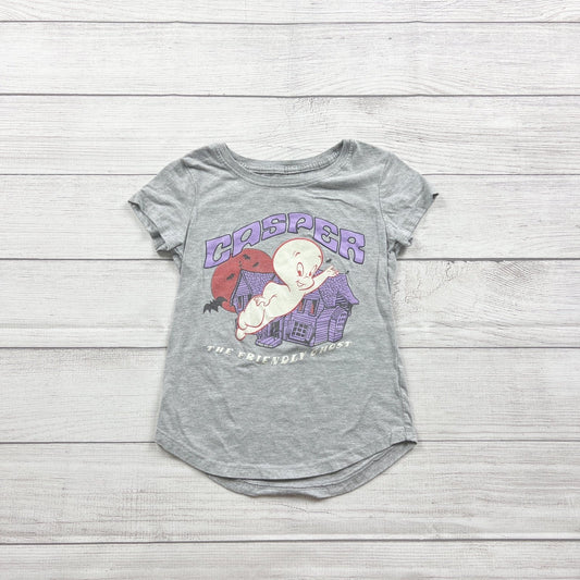 Casper The Friendly Ghost Gray Graphic Tee Short Sleeve M 7-8