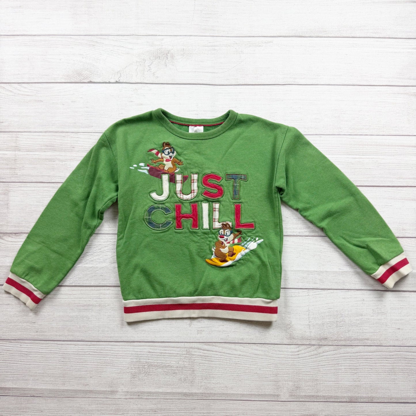 Disney Kids Chip Dale Just Chill Pullover Sweatshirt 7-8