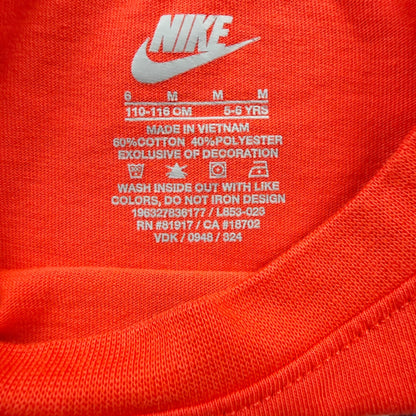 Nike Kids T-Shirt Orange Just Do It Colorful Swoosh Graphic Tee 6