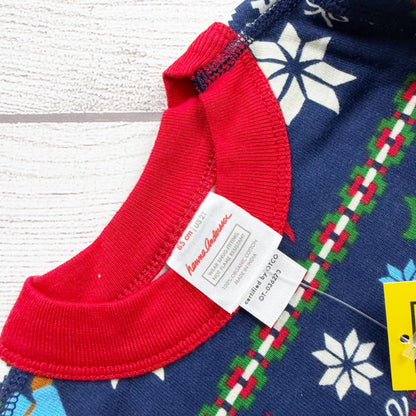 Hanna Andersson Organic Cotton Holiday Pajama Set Gnome Fair Isle Print NWT 2T