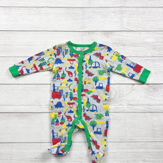 Lily & Jack Baby Footed Pajamas Sleeper Dinosaur Print Multicolor 0-3 Months