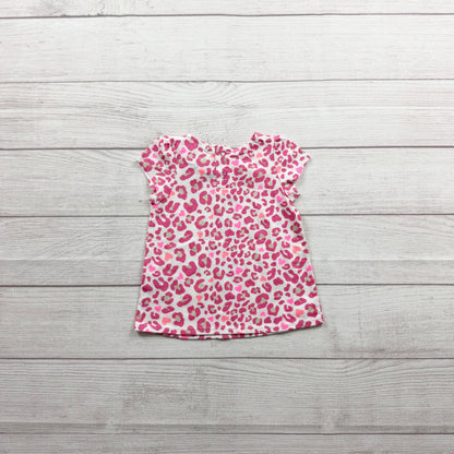 Jumping Beans Girls Pink Leopard Print Short Sleeve Babydoll Dress NWT 3-6 Month