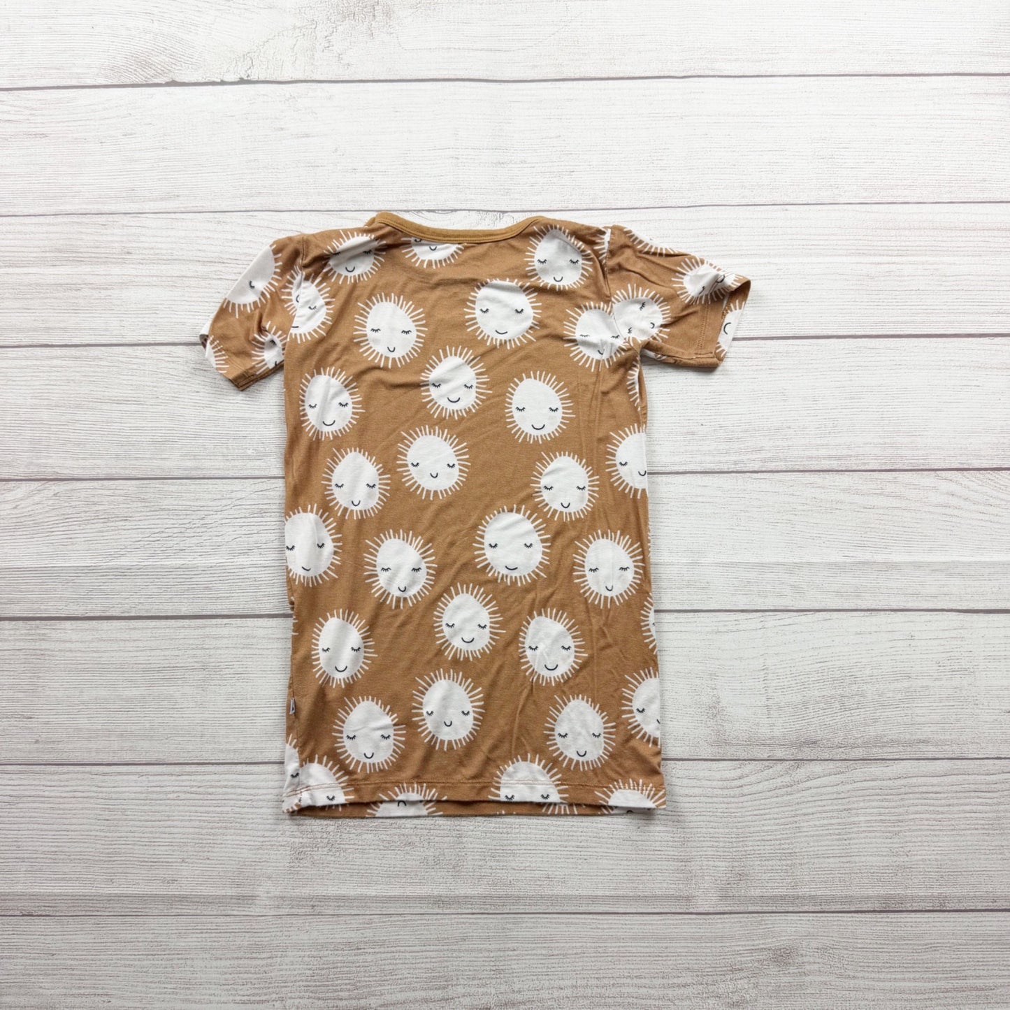 Kiki + Lulu Kids Sun Print Pajama Set Bamboo Blend Sleepwear 7-8