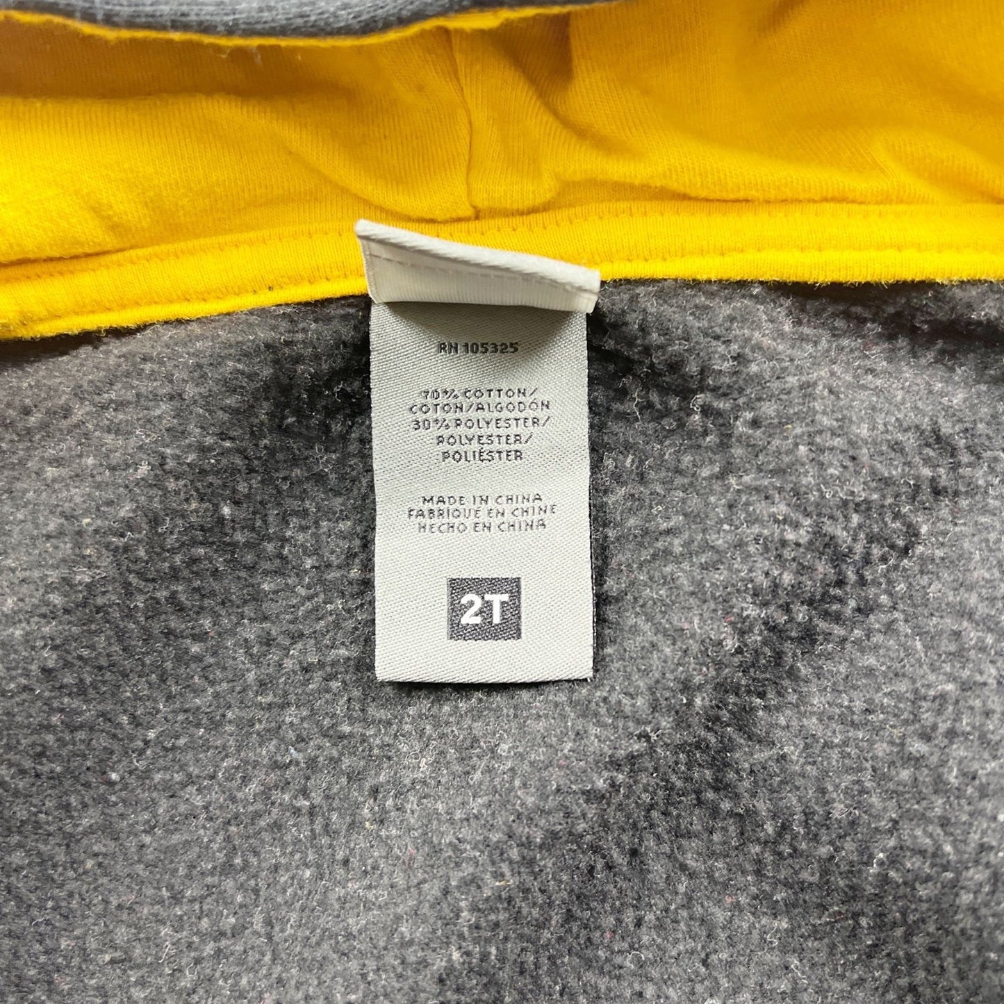 John Deere Toddler Boys Zip Up Hoodie Construction Tractor Graphic Jacket 2T