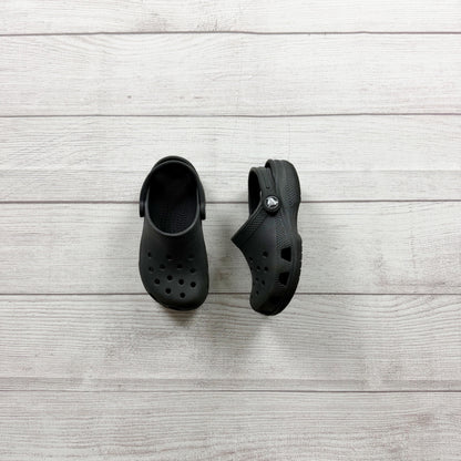 Crocs Classic Clog Black Slip On Lightweight Comfort Shoes Unisex US Kid 10
