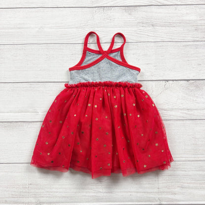 Cat & Jack Girls Patriotic Star Tulle Dress Bloomers Set Outfit 9-12 Months