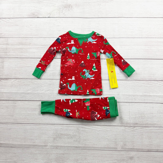 WonderShop Kids Christmas Pajamas Dinosaur Holiday Pajama Set NWT 12 Months