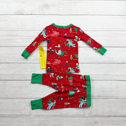 WonderShop Kids Christmas Pajamas Dinosaur Holiday Pajama Set NWT 12 Months
