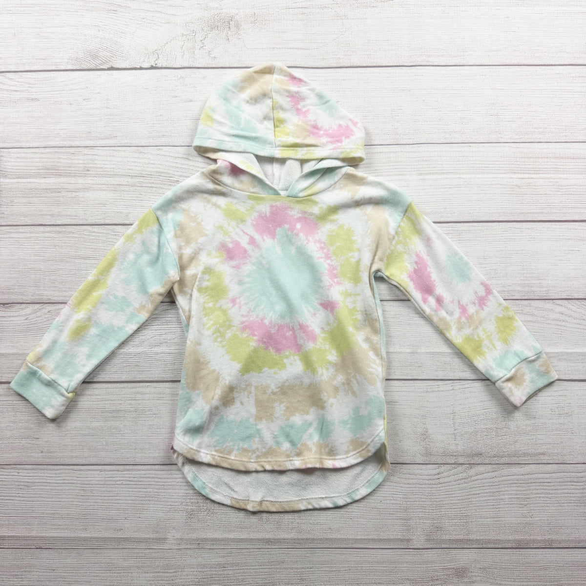 Grayson Mini Toddler Girls Tie Dye Hoodie 5T Pastel Long Sleeve Multicolor 5T