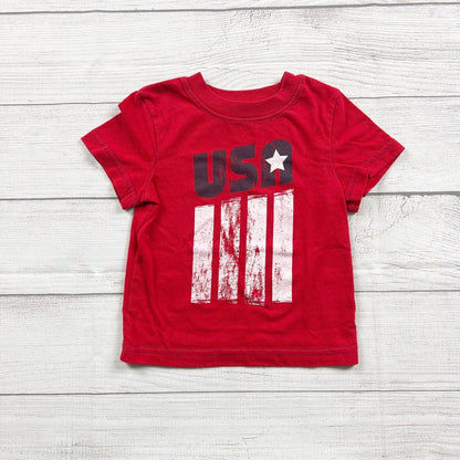 Circo Red USA Graphic Toddler T-Shirt Short Sleeve Crewneck 12-18 Months