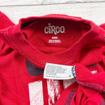 Circo Red USA Graphic Toddler T-Shirt Short Sleeve Crewneck 12-18 Months