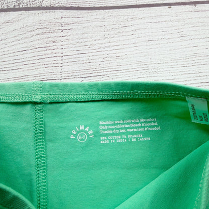 Primary Girls Green Bike Shorts Stretch Cotton Blend 6-7