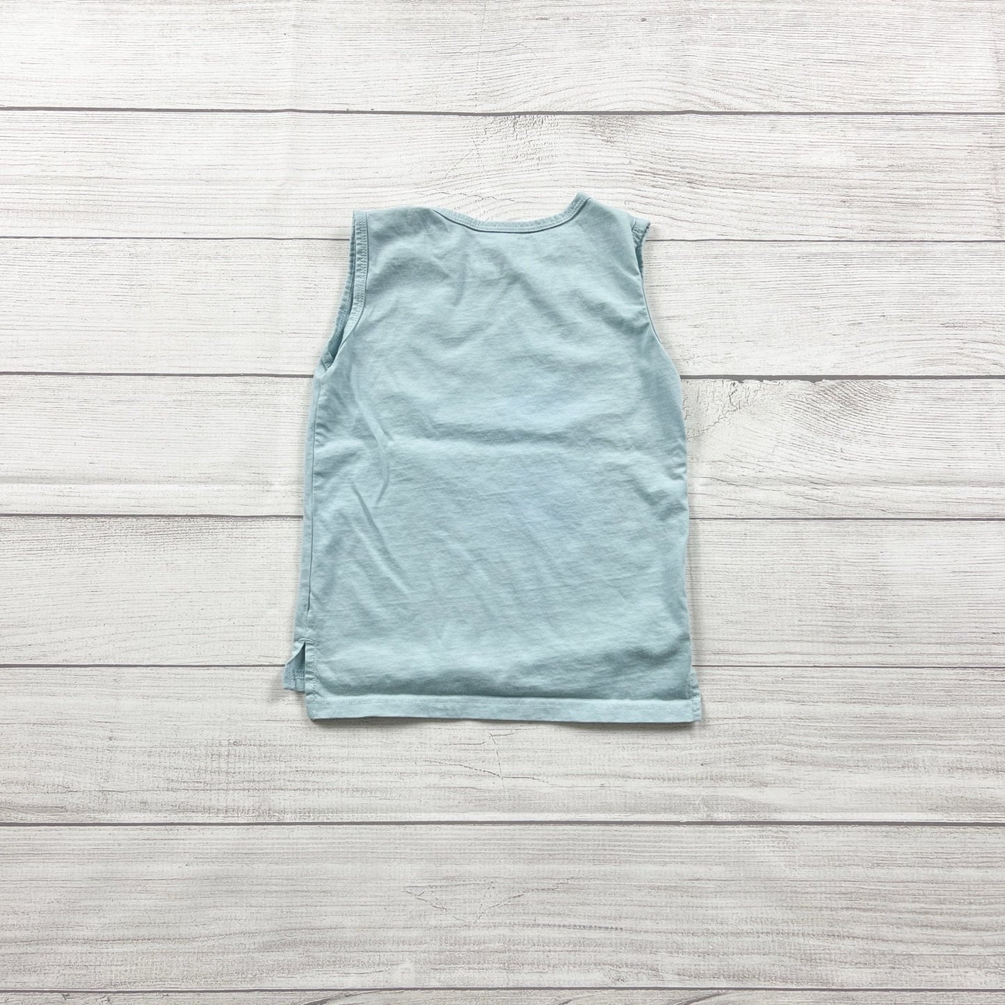 Trilogy Design Co Kids Tank Top Let The Ocean Graphic Blue Shirt 5T