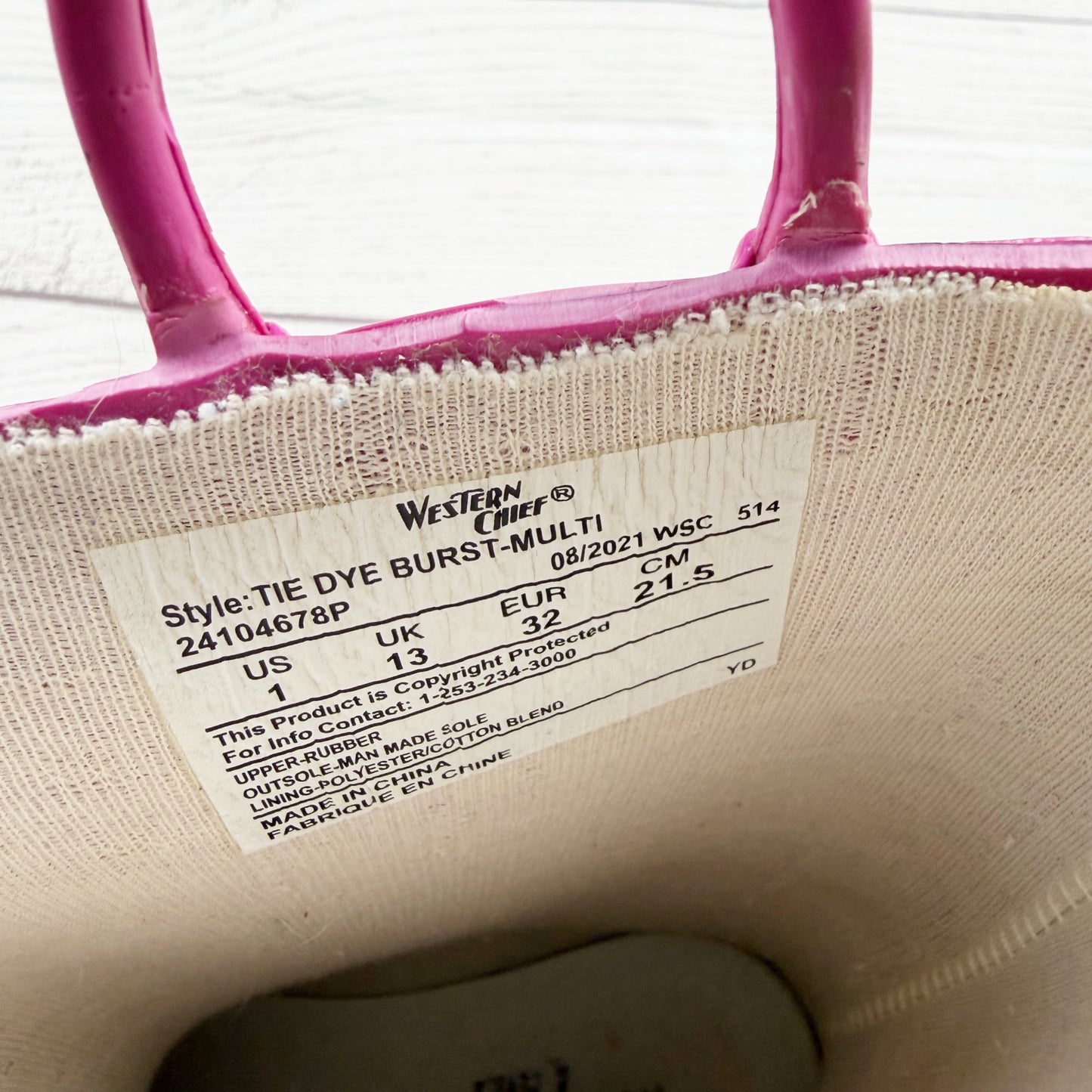 1 | Tie Dye Rainboots