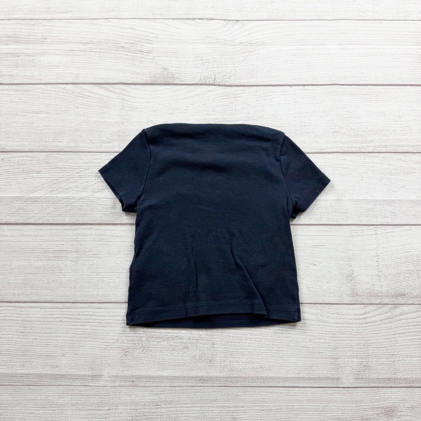 Petit Bateau Baby Navy T-Shirt Striped Pocket Detail 12-18 Months