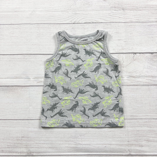 Jumping Beans Toddler Boys Tank Top Dinosaur Print Sleeveless 12-18 Months