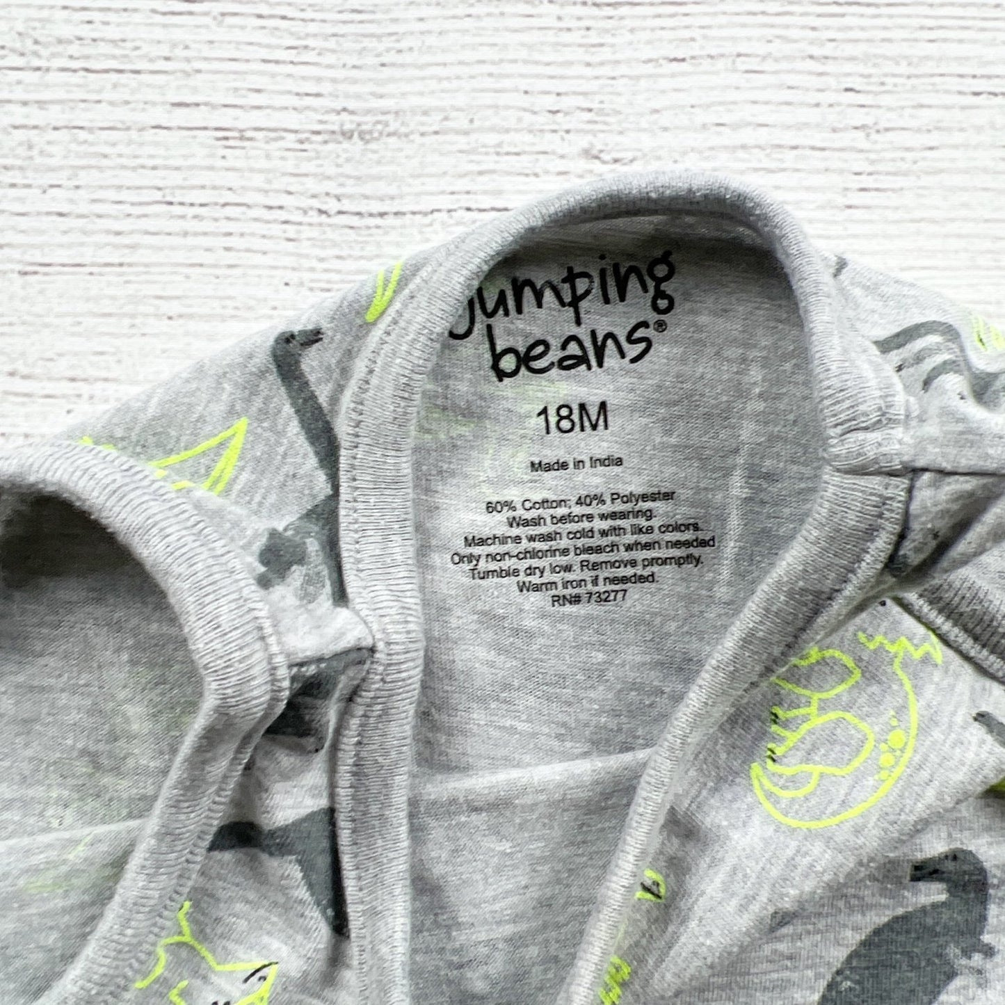 Jumping Beans Toddler Boys Tank Top Dinosaur Print Sleeveless 12-18 Months