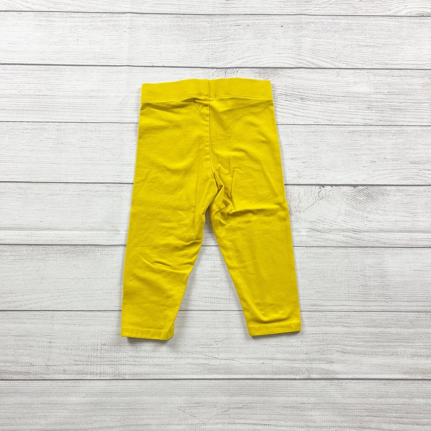 Boden Girls Yellow Capri Leggings Stretch Cropped Pants 6-7