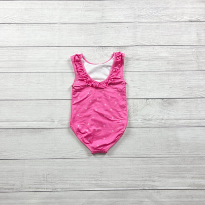 SweetHoney Kids Leotard Ruffle Neck Sleeveless Dance Gymnastics 2T