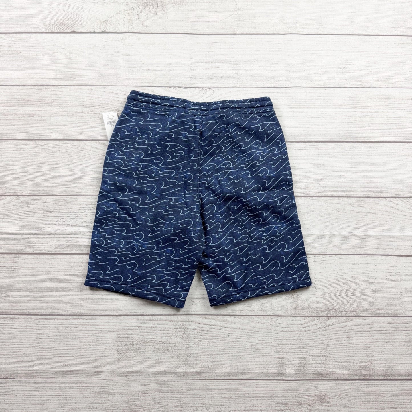 Old Navy Boys Shorts Wave Print Drawstring Knit Shorts Pockets NWT 8
