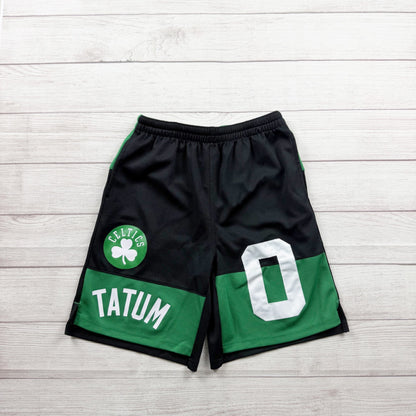 NBA Youth Tatum Celtics Boston Green Black Basketball Shorts L 14-16