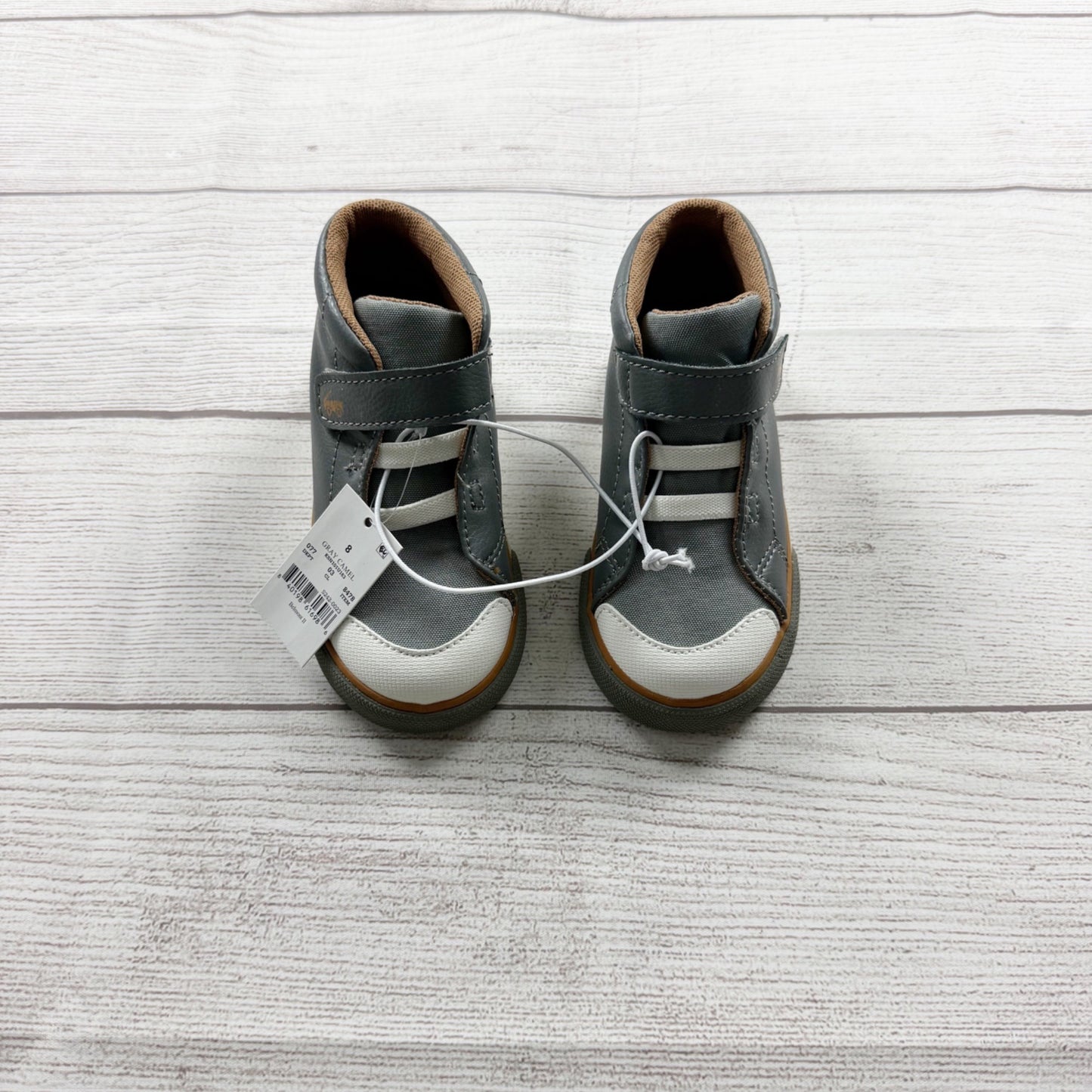See Kai Run High Top Sneakers Velcro Strap Shoes Elastic Lace Toddler NWT 8