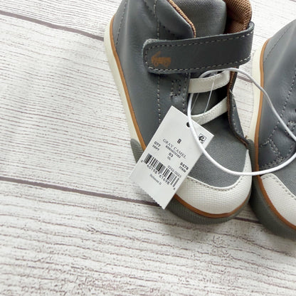 See Kai Run High Top Sneakers Velcro Strap Shoes Elastic Lace Toddler NWT 8